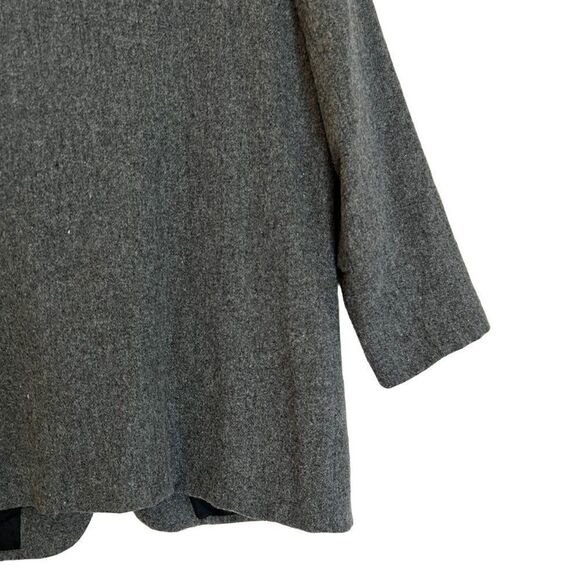 Vintage Sage Harbor Gray Wool Blend Single Button Pocket Blazer Size 12P - Picture 8 of 8